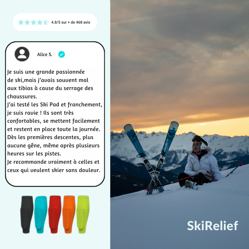 SkiPad™ – Protège-tibias pour le ski